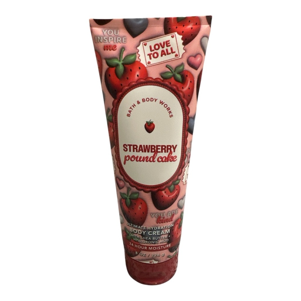 Bath & Body Works Strawberry Pound Cake Body Cream